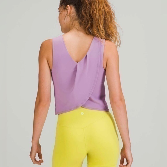 lululemon athletica Tops - NWT Lululemon Nulu Twist-Back Yoga Tank Top *Light Support Wisteria Purple